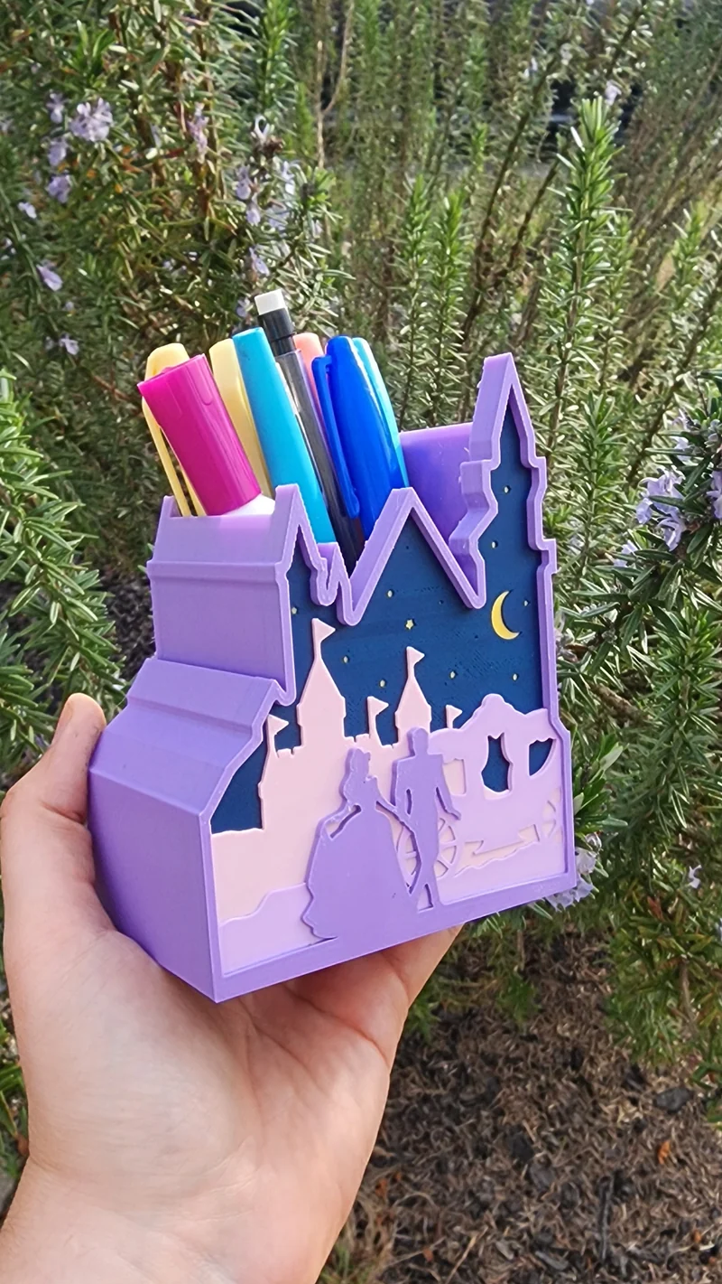 *STL FILE ONLY* Princess Pen / Pencil Holder Digital File