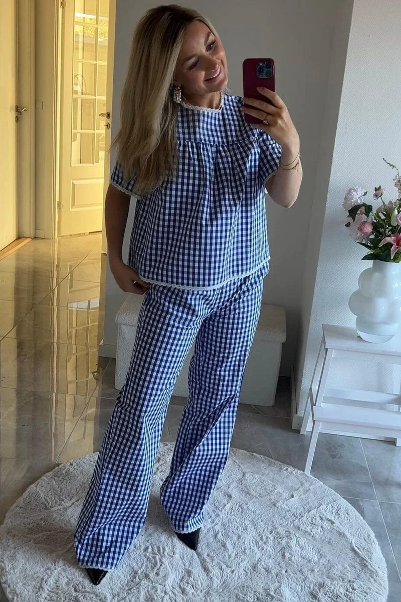 Dear Molly - Milk Pants 164241B - Blue And White