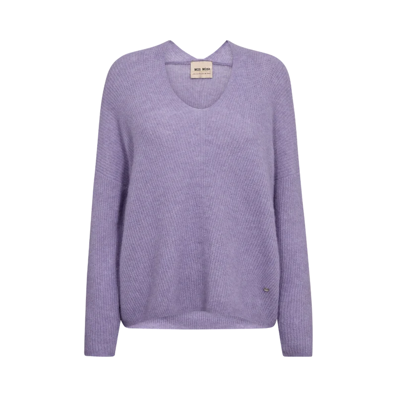 Thora V-Neck Knit - Violet Tulip