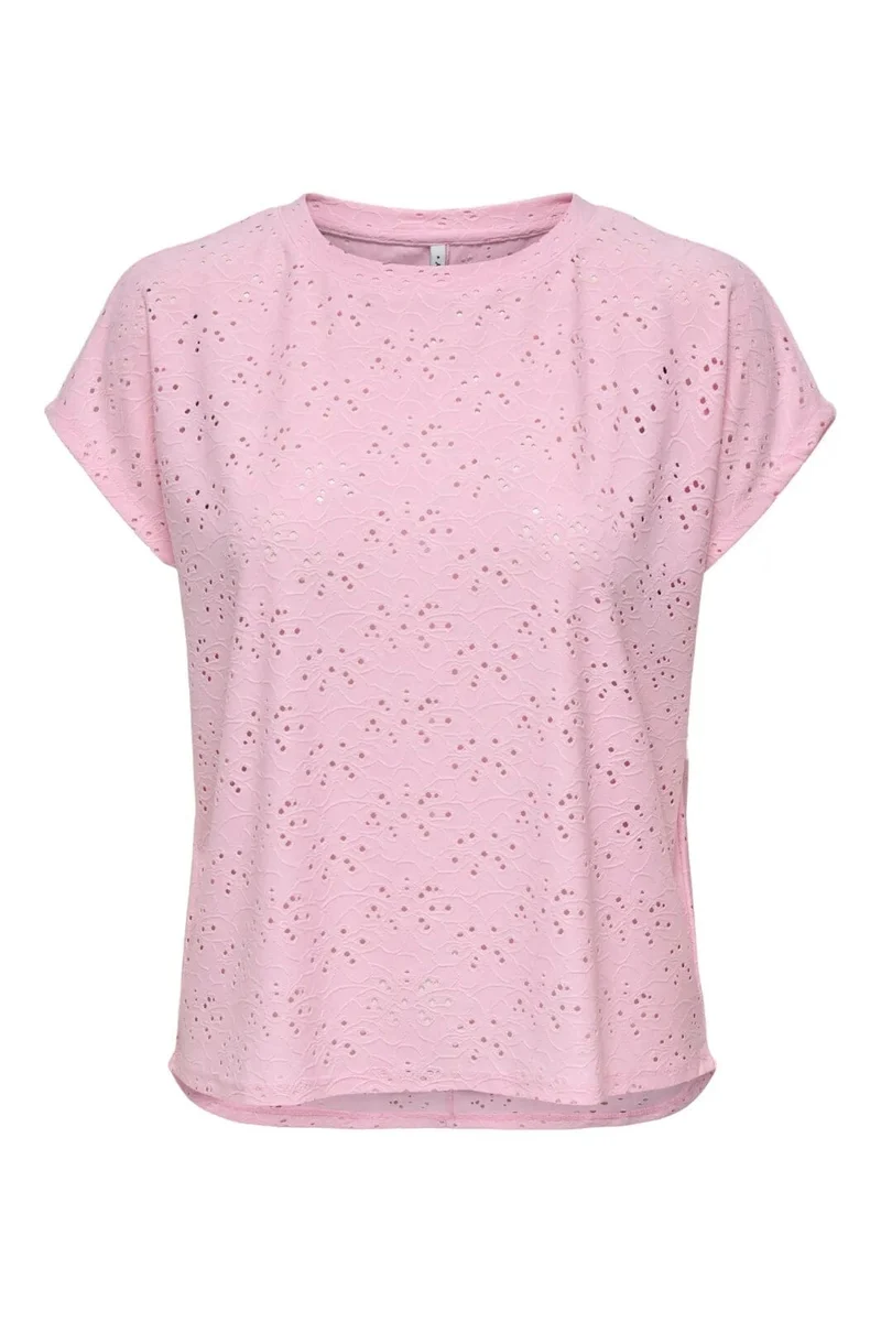 Only - Onlsmilla Life S/S Top - 4668839 Roseate Spoonbill