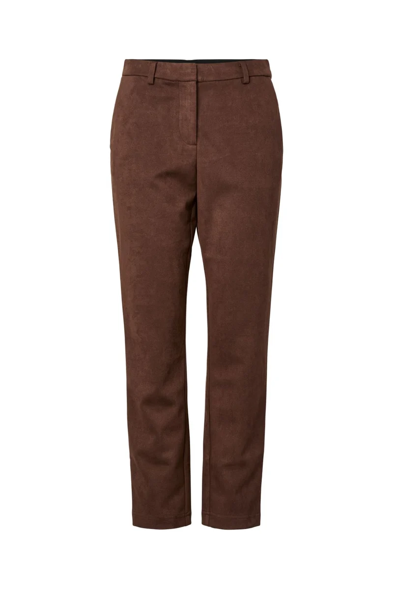 Pieces - Pcbosella Brushed Ankle Pant - 5025919 Chicory Coffee