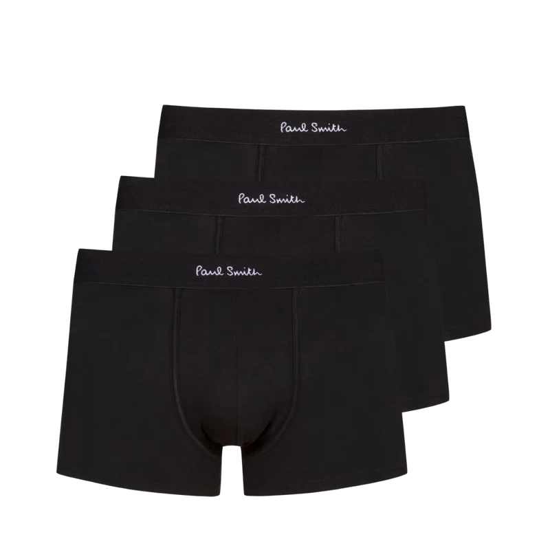 Trunk 3 Pack Plain - Black