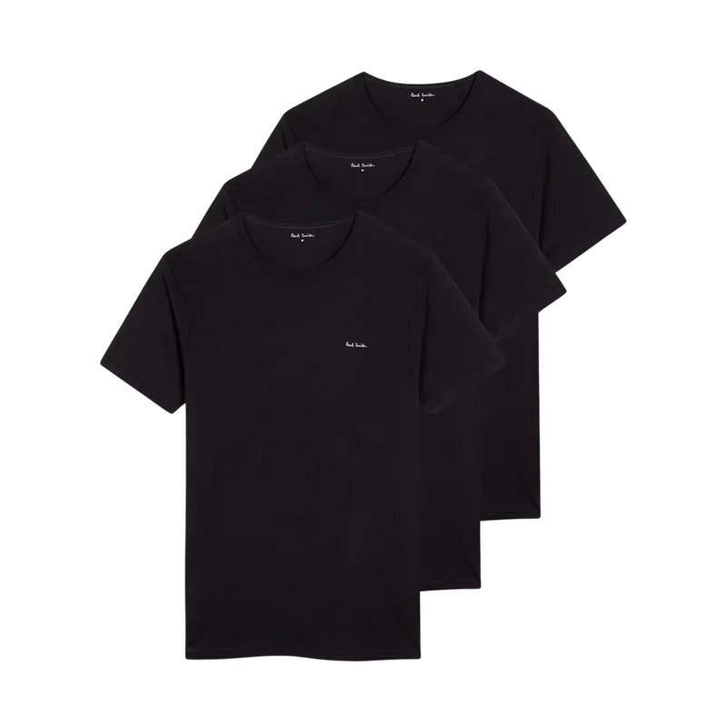 T Shirt 3 Pack - Black