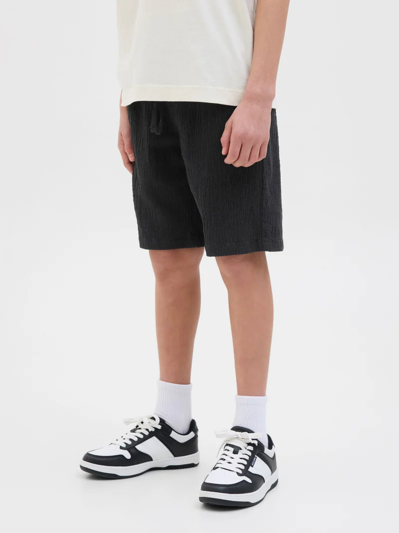Crinkle Svarta Shorts Jack&Jones