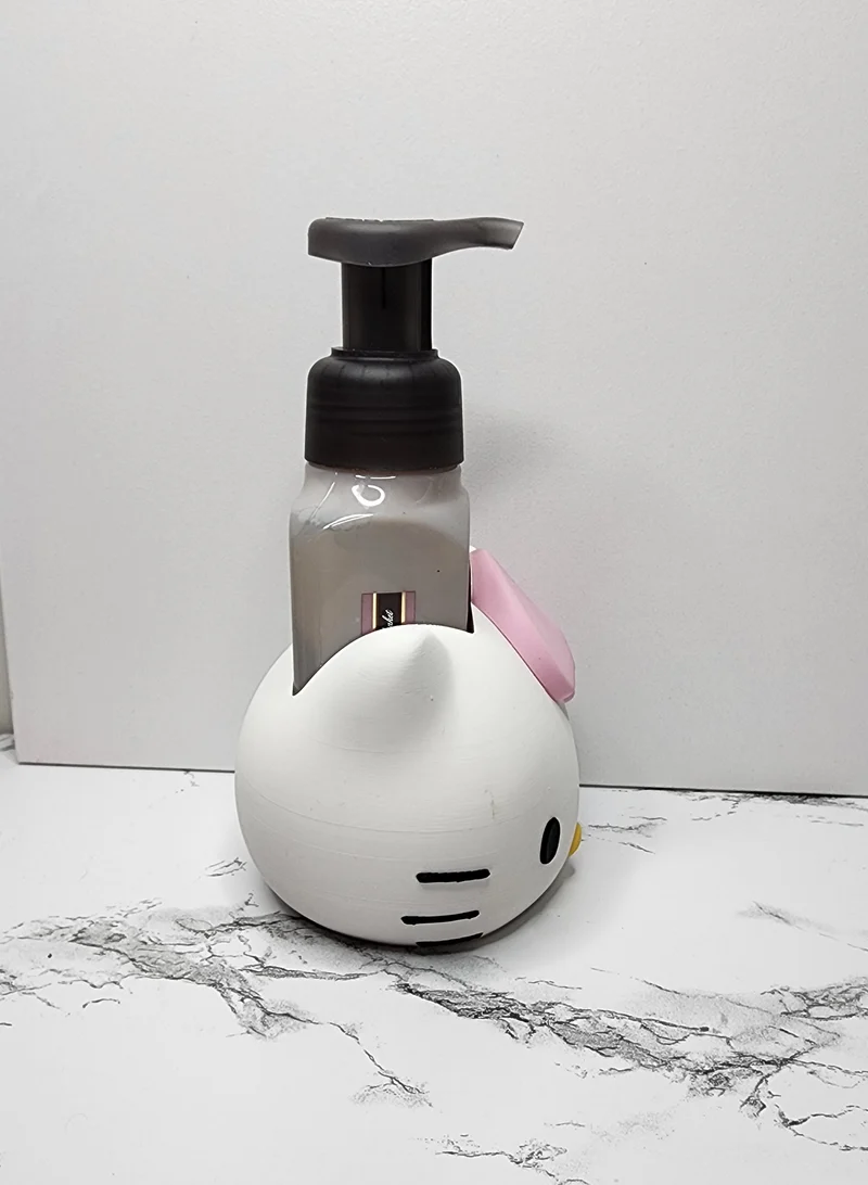 *stl file only* Cat Bath & Body Foam Soap Holder Digital File