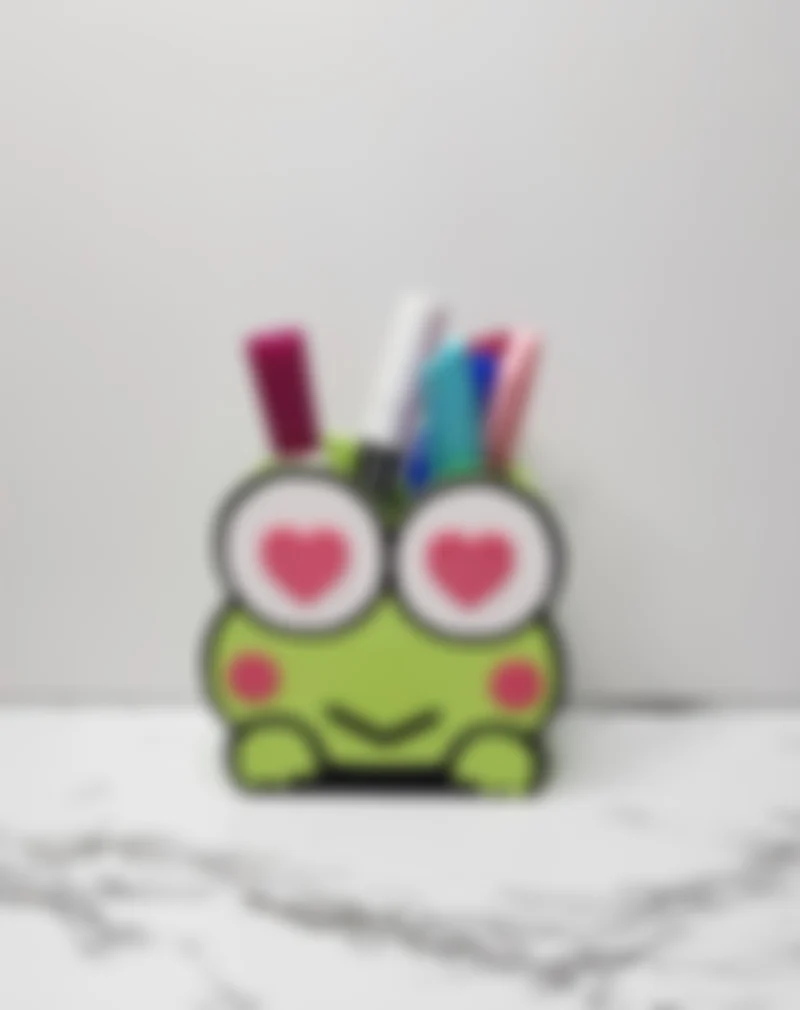 *STL FILE ONLY* Valentine's Day Heart Eyes Frog Pencil / Pen Holder Digital File