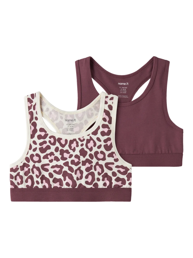 2-Pack Underklädestoppar Leopard