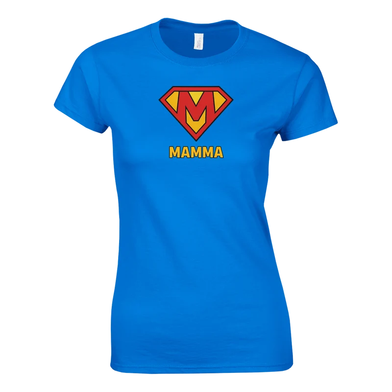 T-shirt Dam - Mamma | Superman Parodi