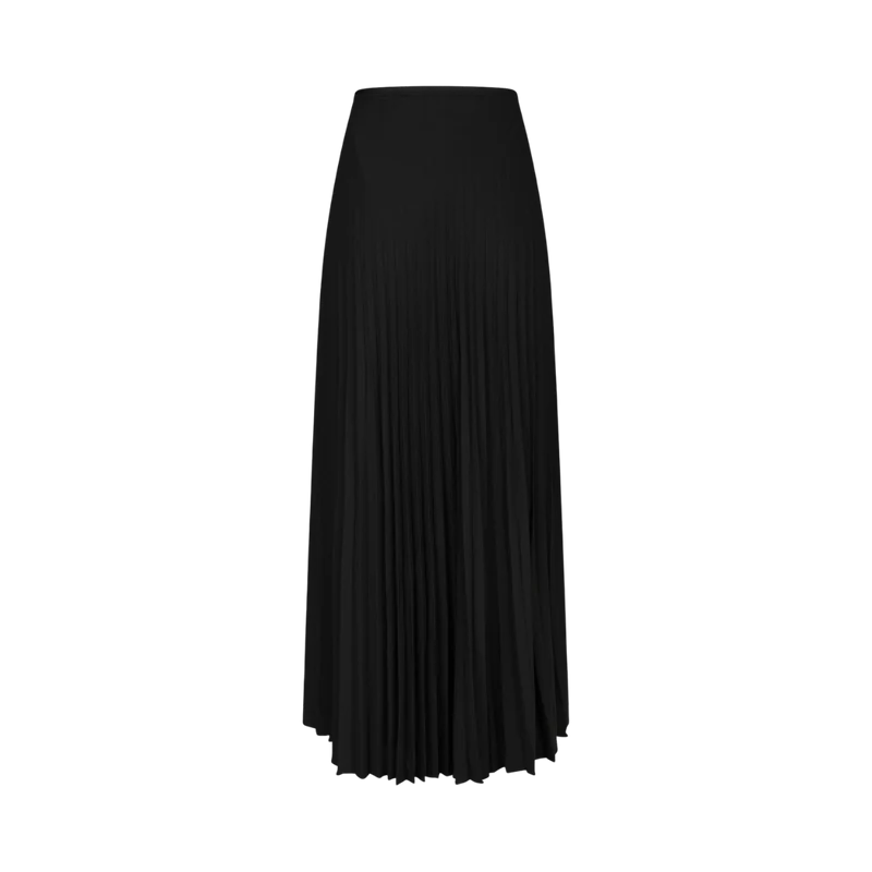 Boni Simple Plisse Skirt - Black