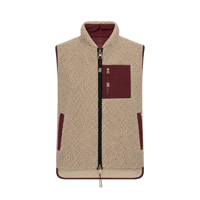 MMRowe Eli Teddy Vest - Cabernet