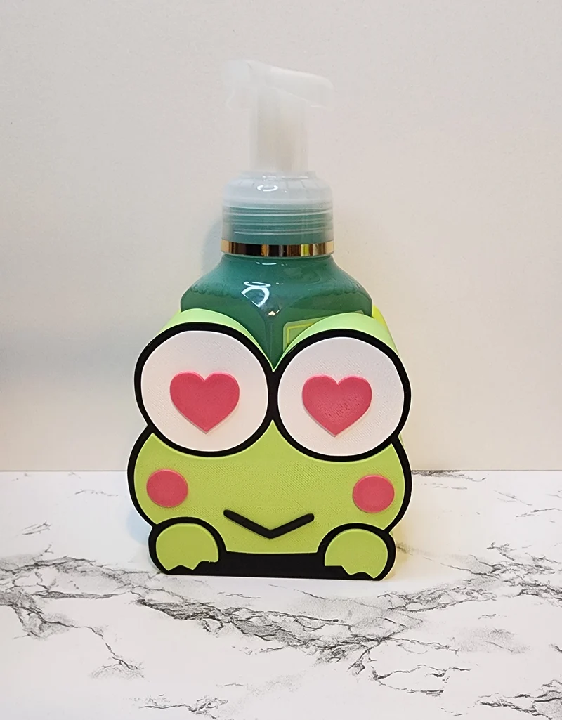 *STL FILE ONLY* Valentine's Day Heart Eyes Frog Bath & Body Foam Soap Holder Digital File