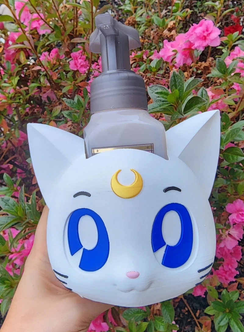 *STL FILE ONLY* Cat Bath & Body Foam Soap Holder Digital File