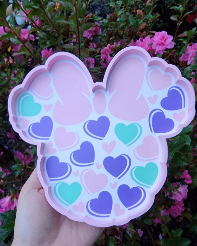 *STL FILE ONLY* Valentine's Day Candy Hearts Tray Digital File