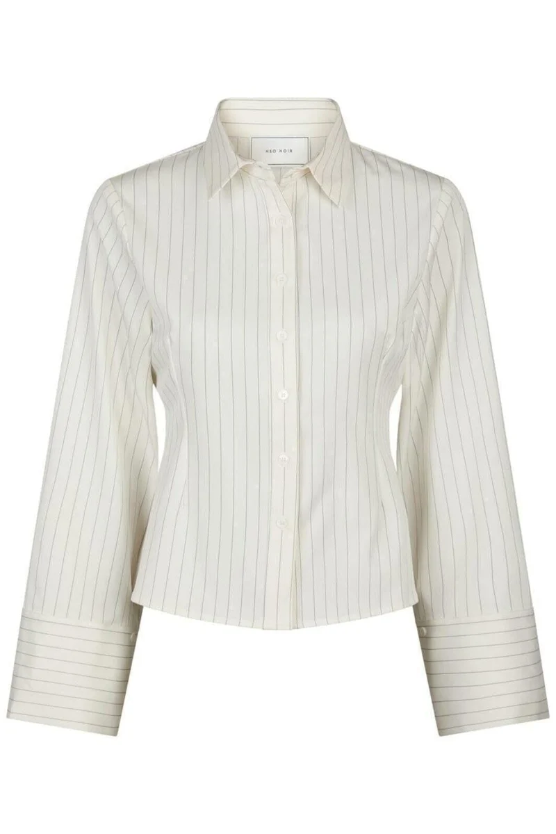 Neo Noir - Rosa Pinstripe Shirt 163561 - 120 - White