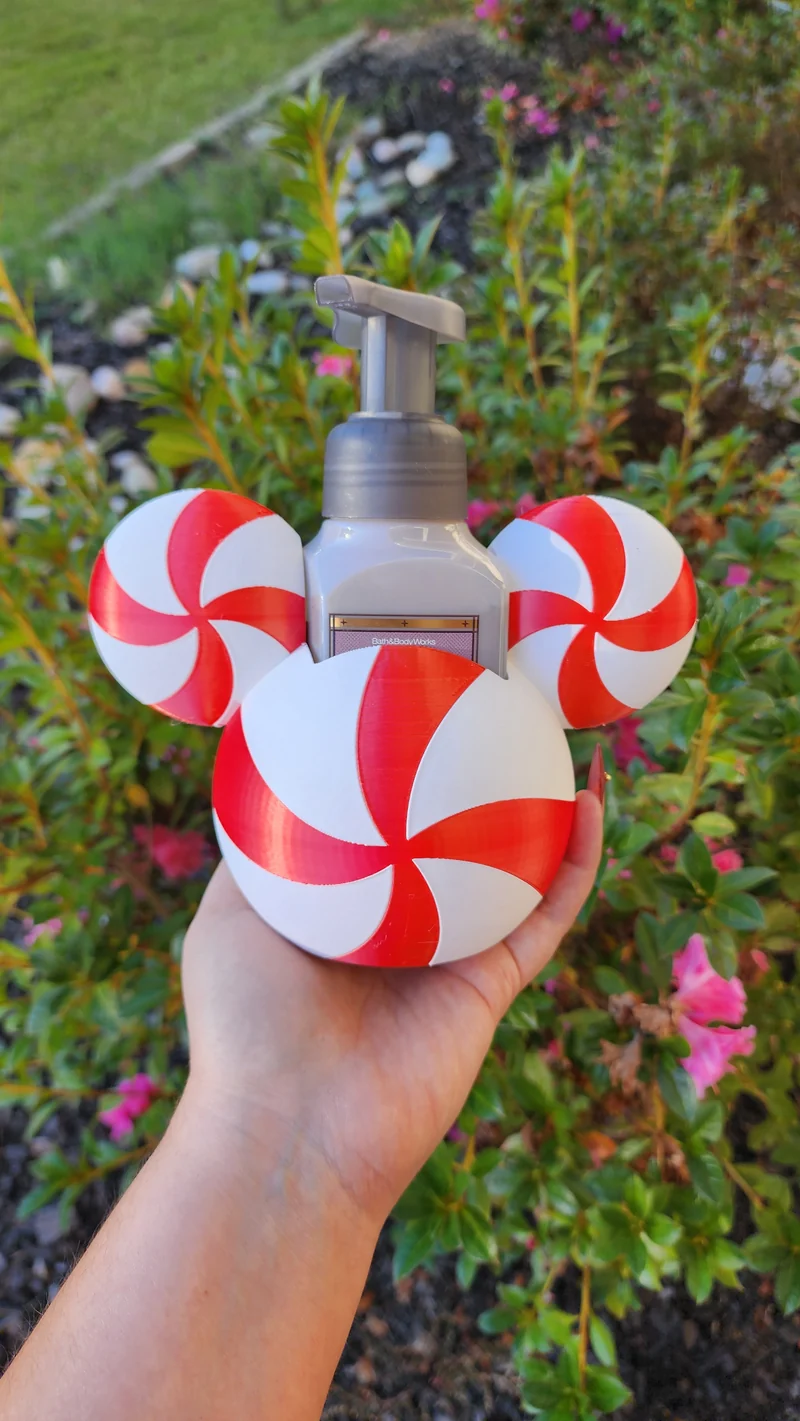 *STL FILE ONLY* Peppermint Bath & Body Foam Soap Holder Digital File