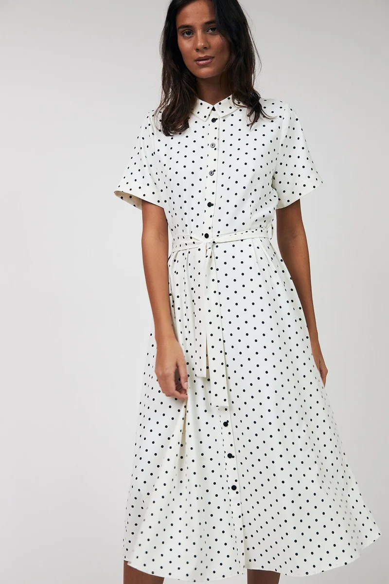Lollys Laundry - Blakell Midi Dress Ss26130-3015 - 76 Dot Print