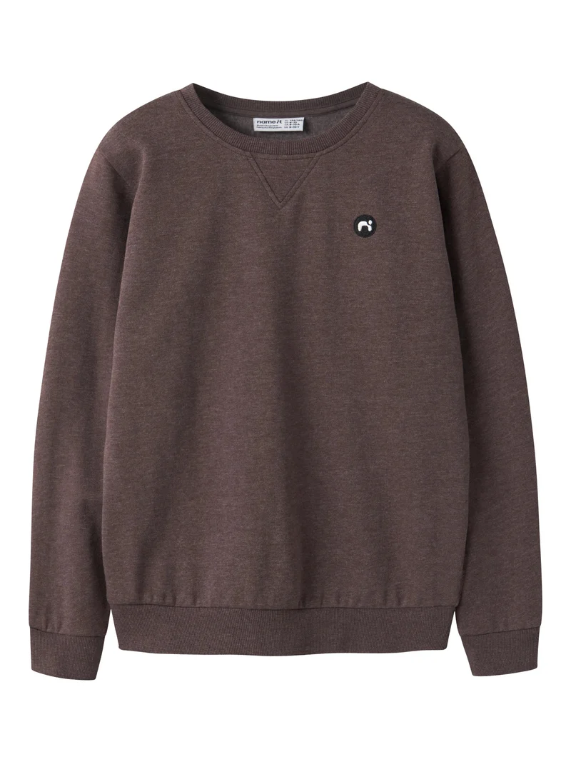 Brun o-neck Sweat Tröja