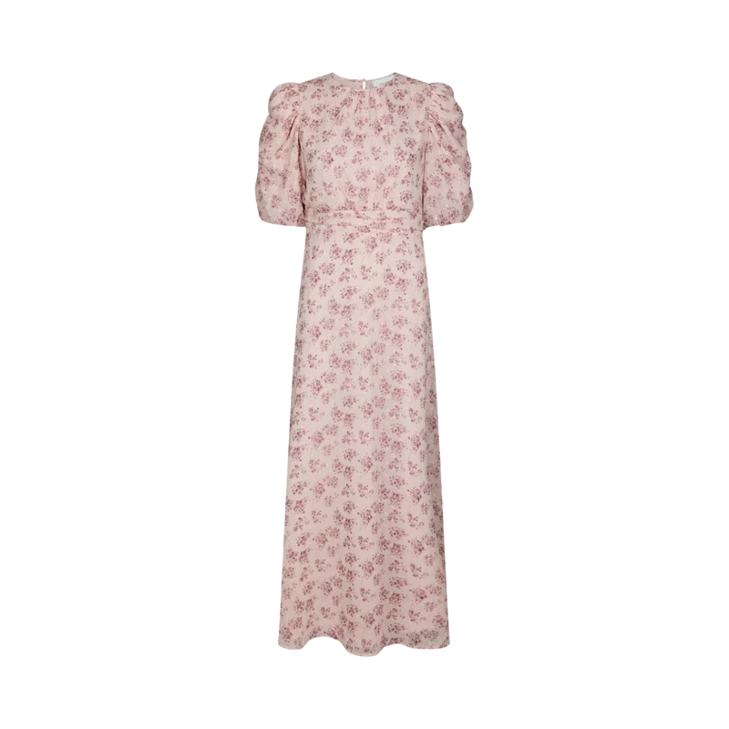 Kikka Chiffon Flower Dress - Rose