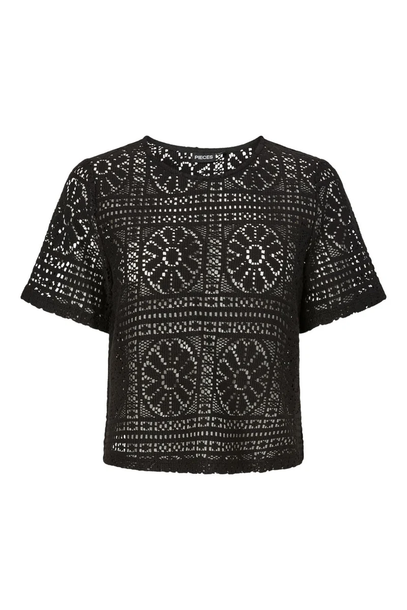 Pieces - Pcbonnie Ss Top - 4938849 Black