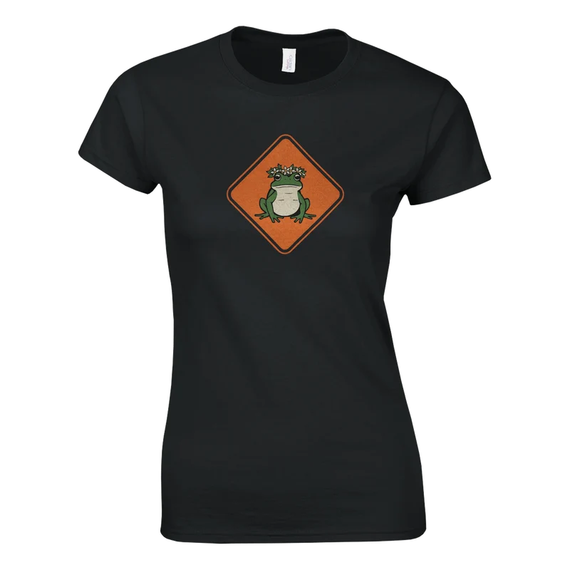 T-shirt Dam - Varning för små grodorna