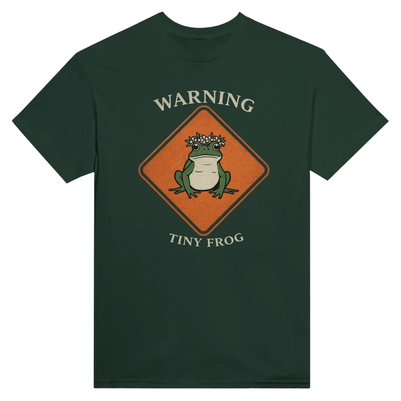 T-shirt - Warning! Tiny Frog