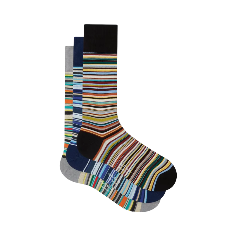 Sock 3 Pack Signature - Mixed Plate