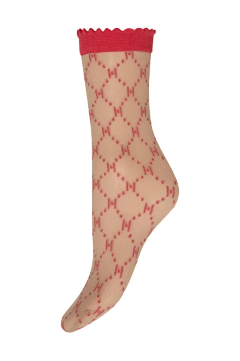 Hype The Detail - Socks Logo 25Den 21113-75 - 6100 - Rød