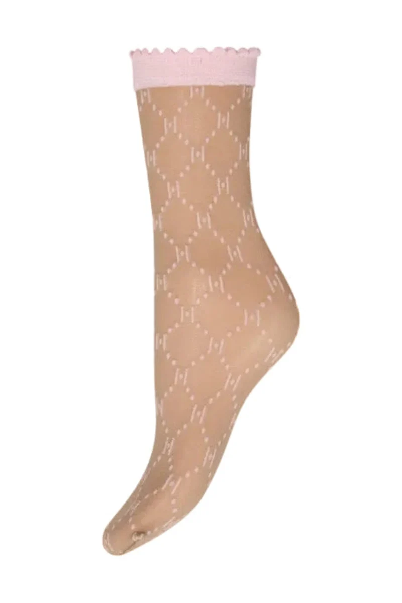 Hype The Detail - Socks Logo 25Den 21113-75 - 6210 - Rose