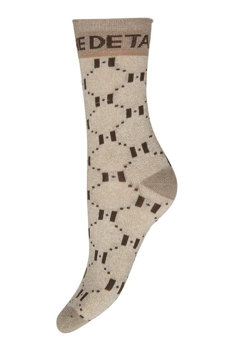 Hype The Detail - Sock W/Lurex 21563-75 - 1103 - Beige
