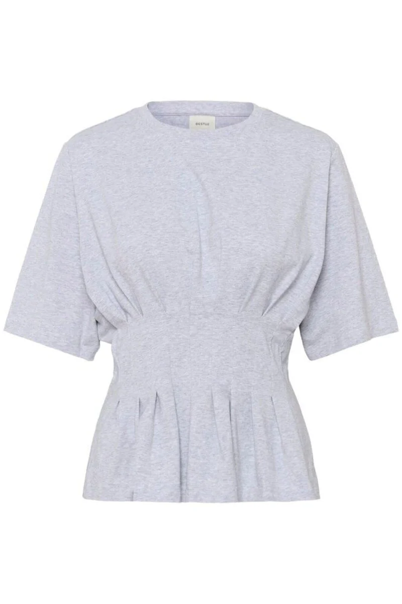 Gestuz - Gzinez Tee 10910147 - 108958 - Ultra Light Grey Mélange