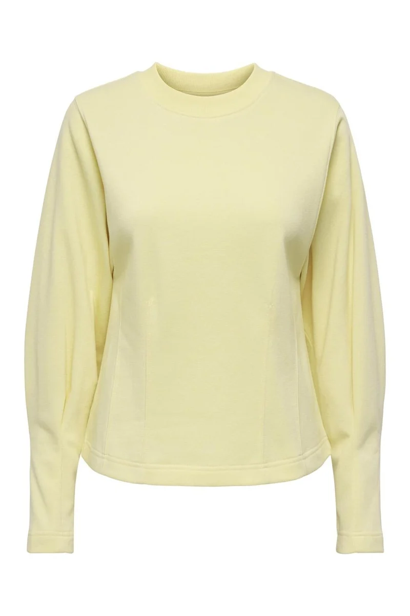 JDY - Jdycreame L/S Waisted Top - 4965729 Double Cream