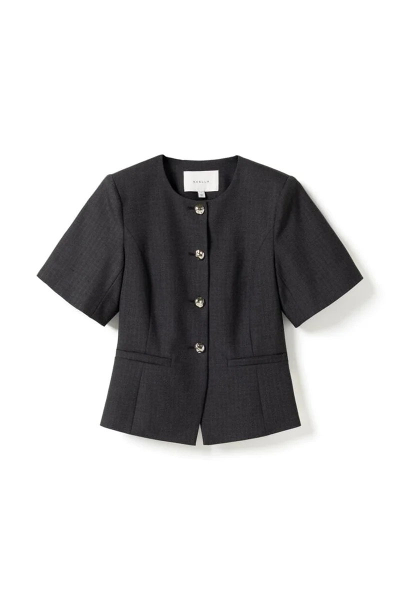 Noella - N-Kasaundra Blazer 16150002 - 1487 - Grey Herringbone