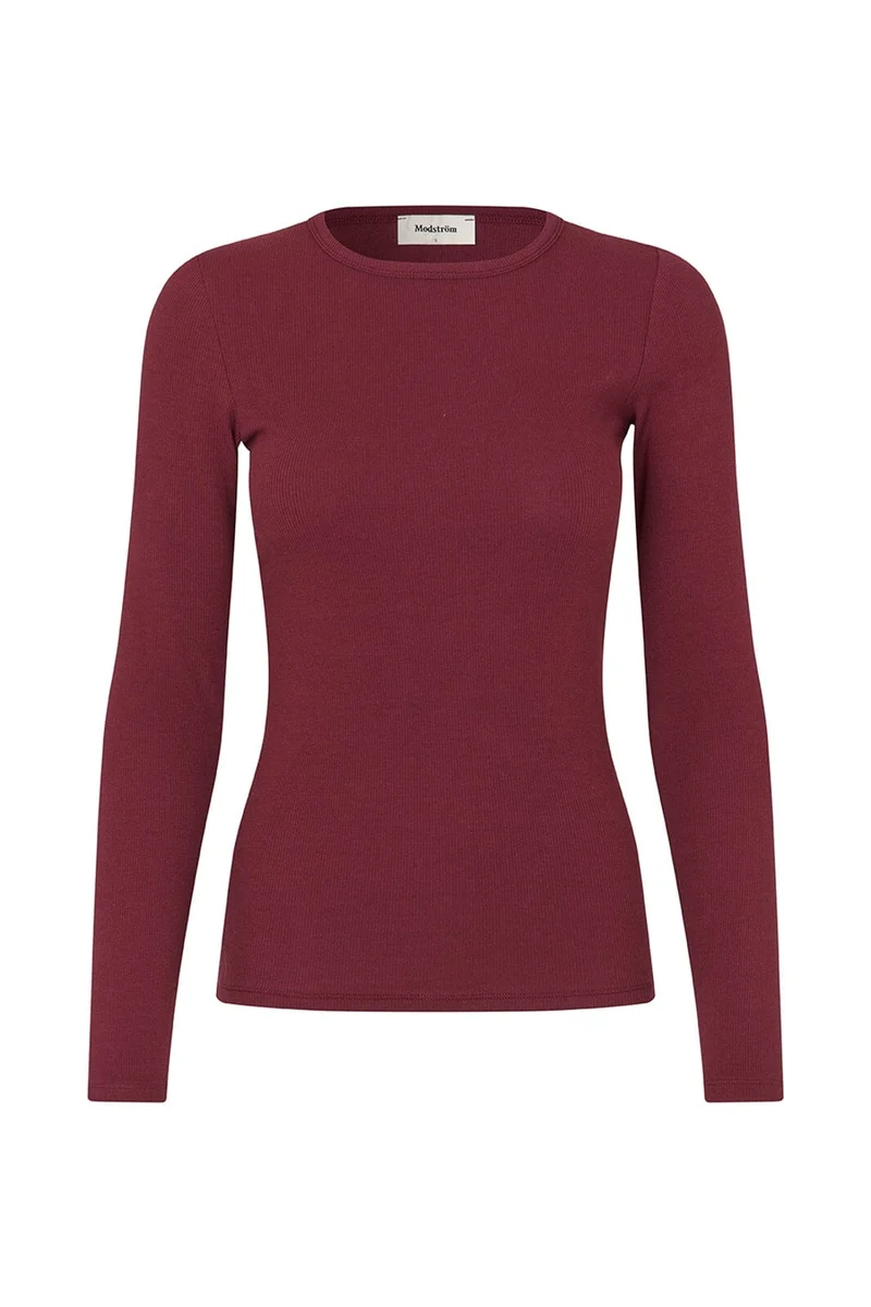 ModströM - Igormd Ls T-Shirt 59323 - 1447 - Windsor Wine