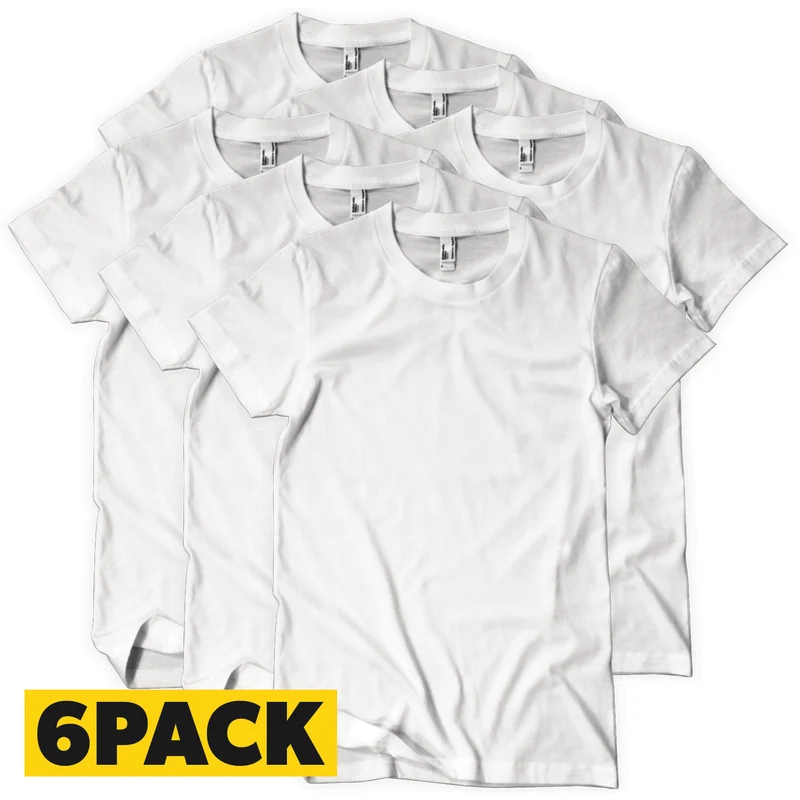 T-Shirts Bigpack Vit - 6 pack