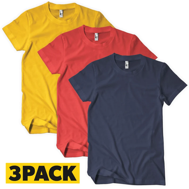 T-Shirts Bigpack FÃ¤rg - 3 pack