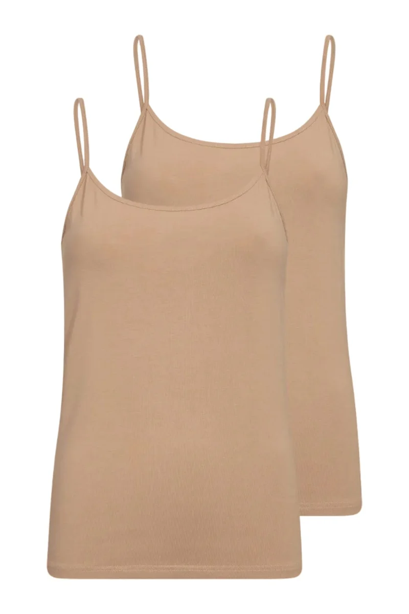 Decoy - Top Narrow Straps 2-Pack 8600-19 - 81 - Nude