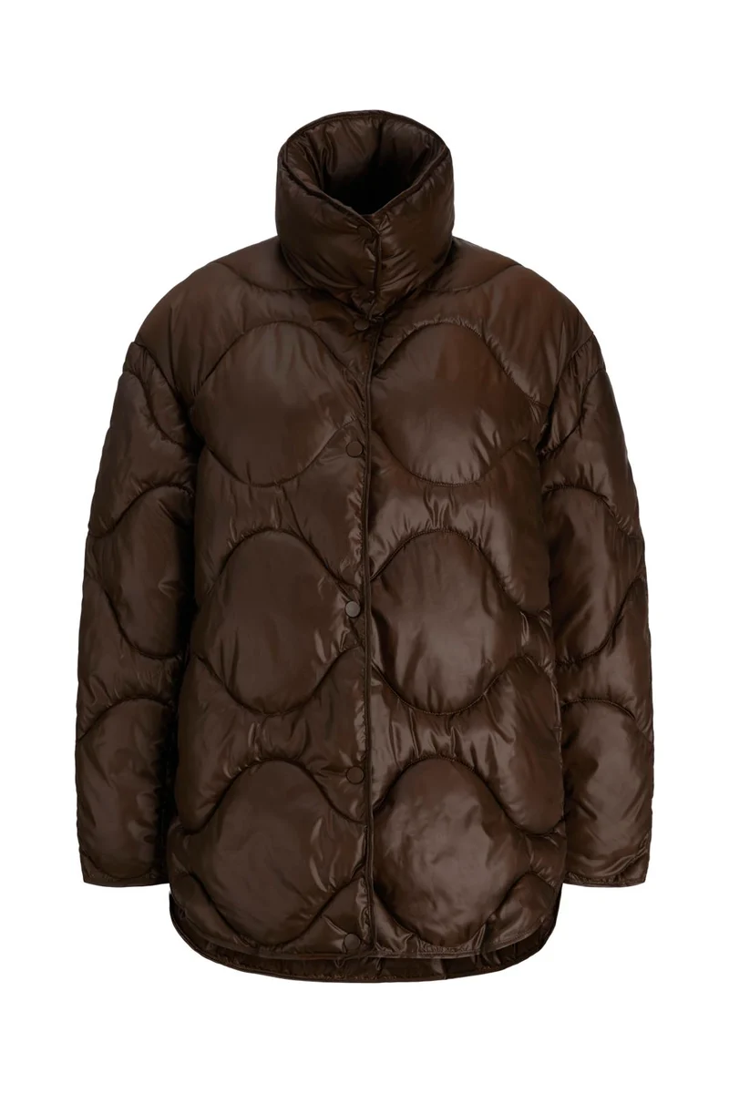 Jjxx - Jxstella Shiny Quilted Jacket Sn - 5038518 Demitasse