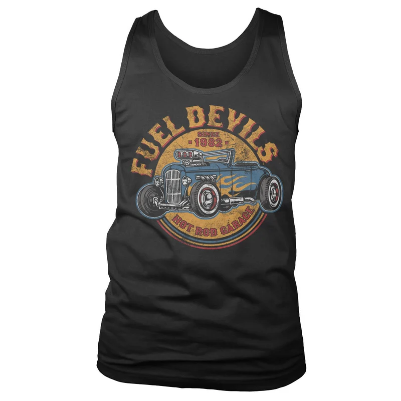 Fuel Devils Flame Rod Tank Top
