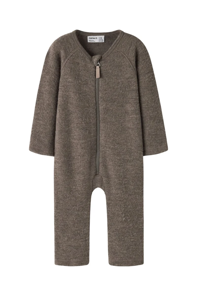 Name It - Nbnwmino Wool Ls Suit - 5079535 Morel