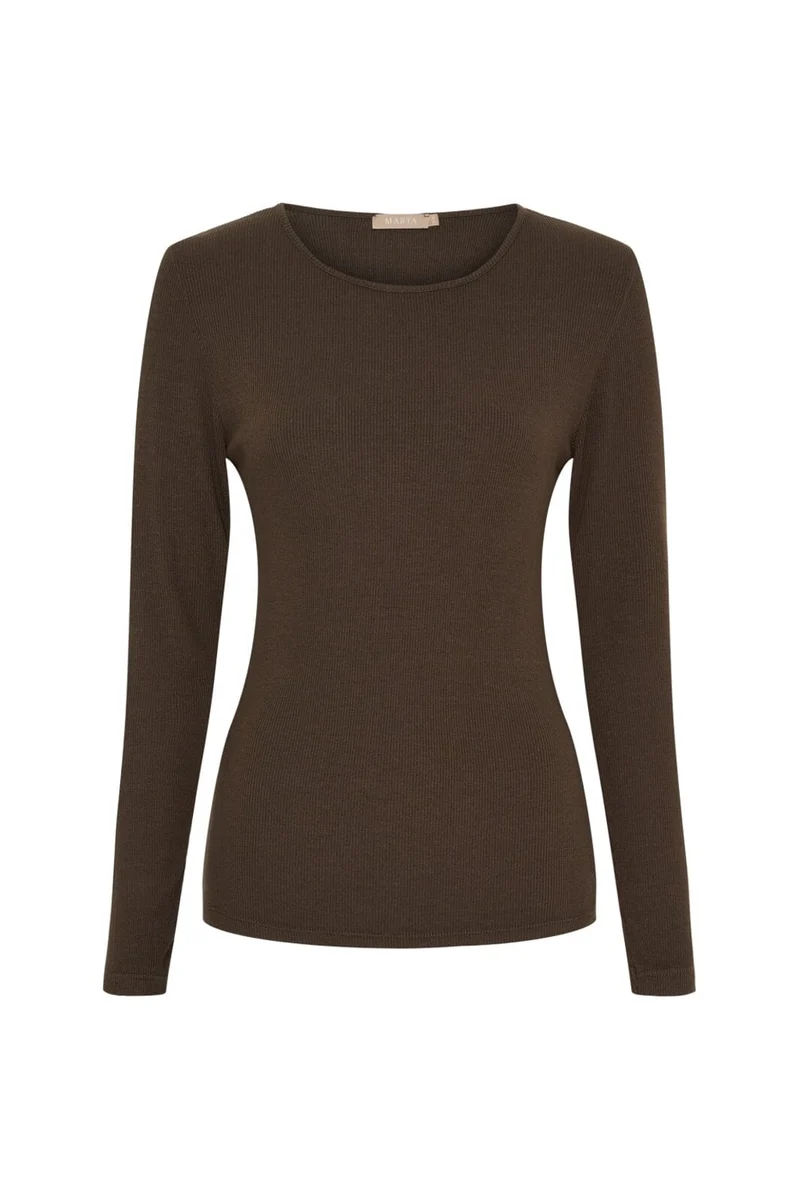 Marta Du Chateau - Cingrid Longshirt Tee 4906 - Moro