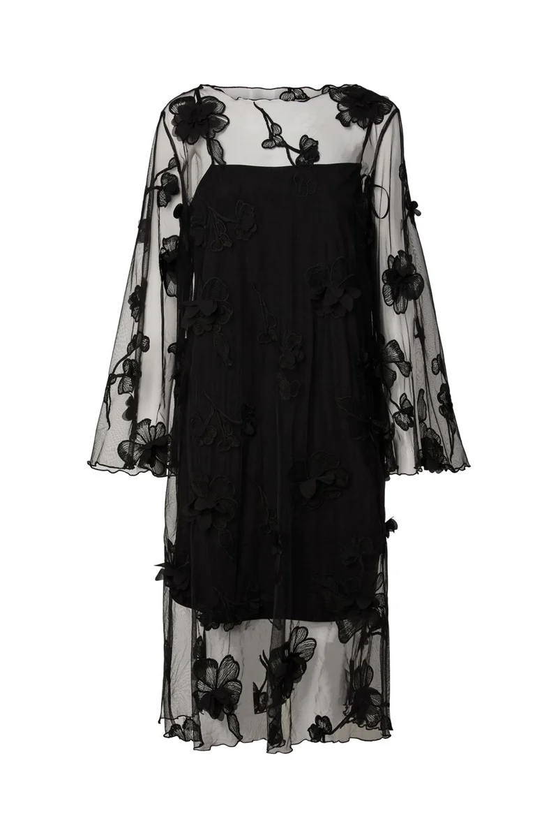 YAS - Yasornella 3/4 Long Dress - 5109918 Black