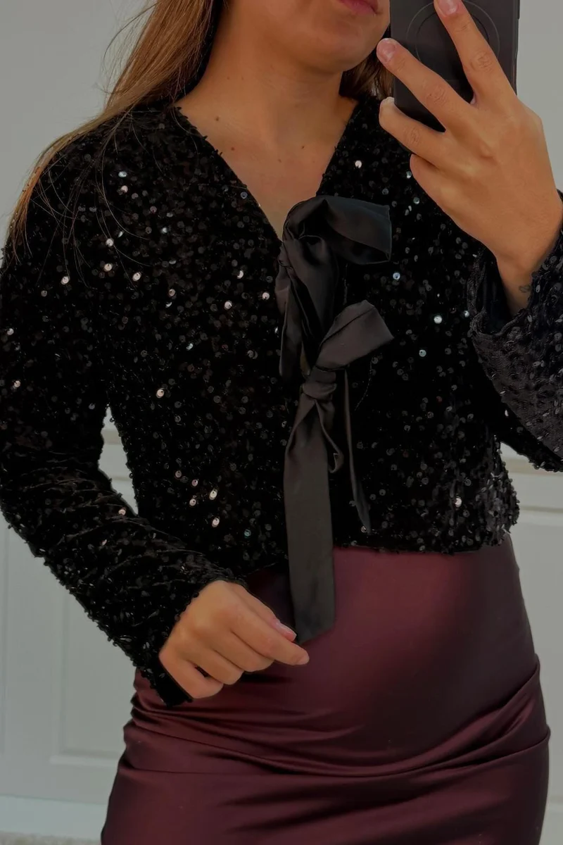 A-bee - Edda Blouse - Black