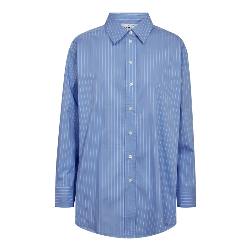 Haute L'Amitié - Sky Pin Stripe Shirt HL10886 - Pale Blue