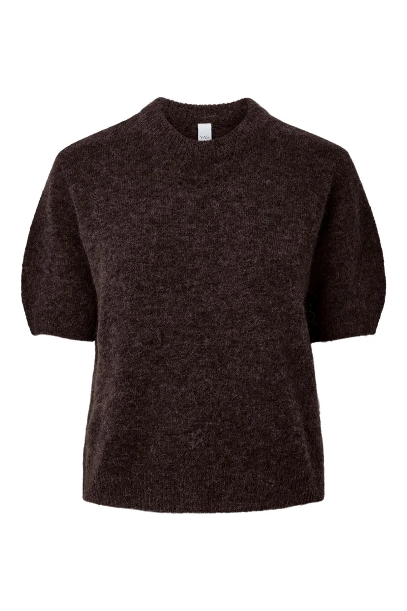 Yas - Yasjohi Ss Wool Blend Pullover - 5118885 Coffee Bean