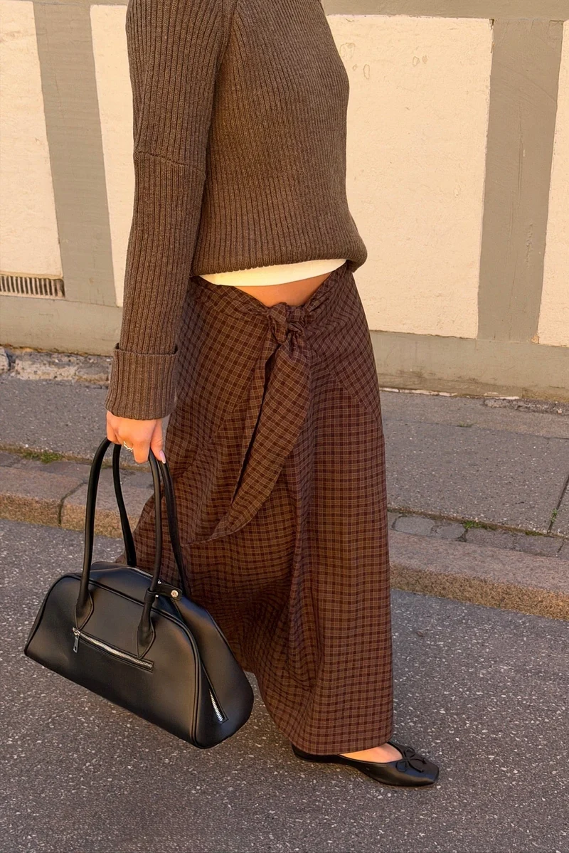 Noella - N-Mitty Skirt 16360002 - 1499 - Devana Brown Check