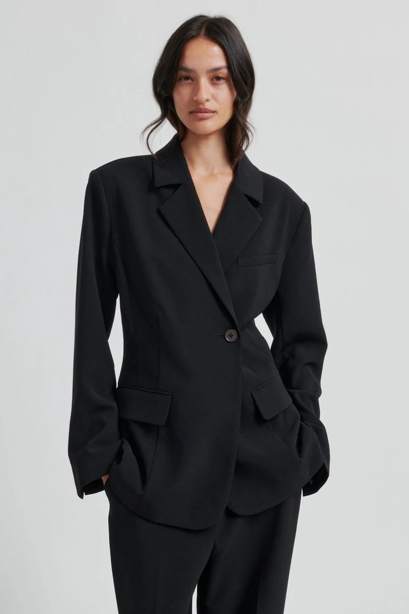 Second Female - Fique Fitted Blazer 60000 - 8001 Black