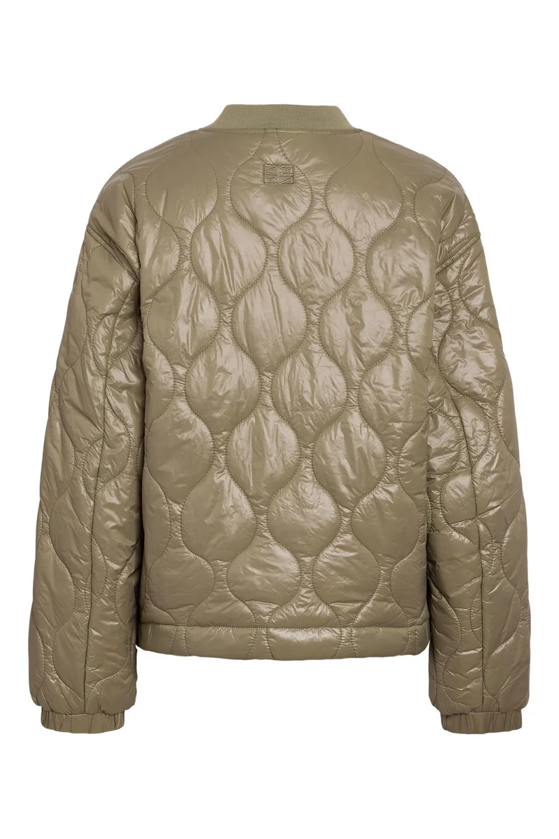 Noisy May - Nmallie Shiny Quilted Jacket - 4948461 Mermaid Begonia Pink