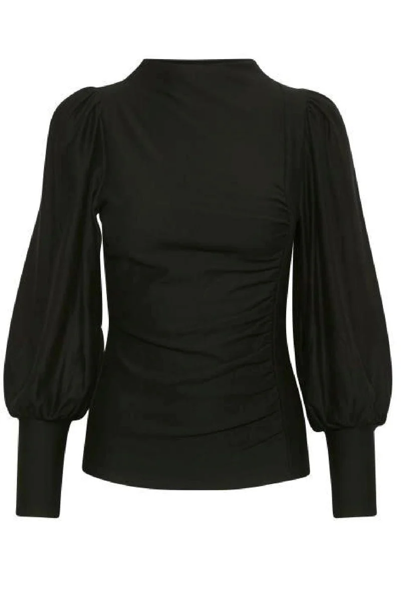 Gestuz - Rifa Puff Blouse - Black