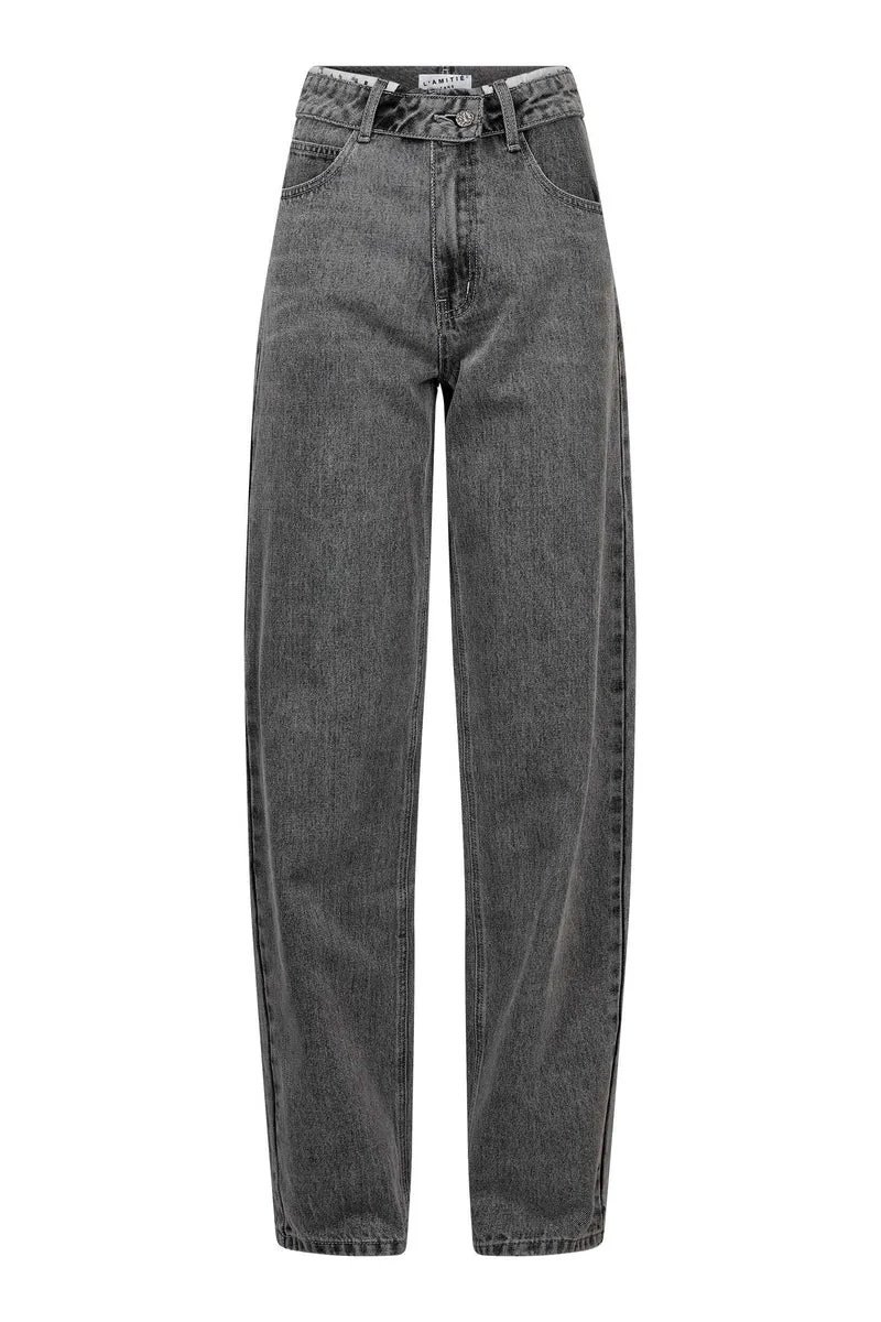 Haute L'Amitié - Flip Barrel Jeans HL10842 - Grey