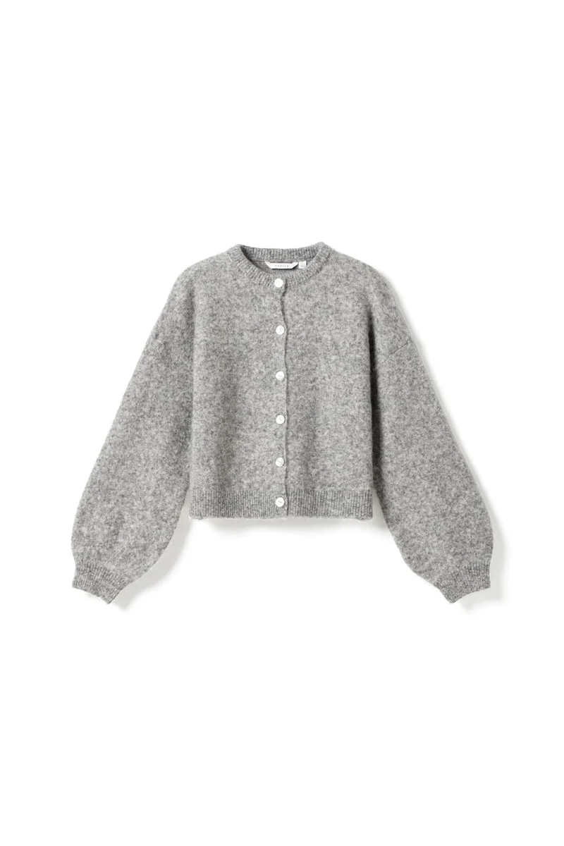 Noella - N-Mansa Knit Cardigan 16650002 - 972 - Medium Grey Mel.